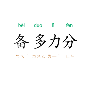 备多力分