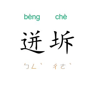 迸坼