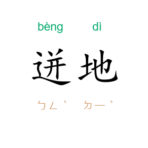 迸地