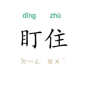 盯住