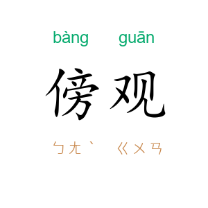 傍观