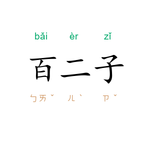 百二子