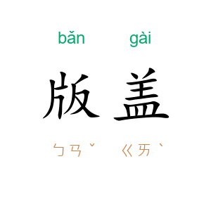 版盖