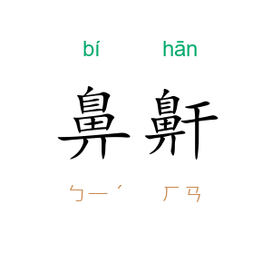鼻鼾