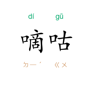 嘀咕