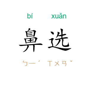 鼻选