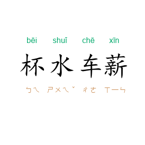 杯水车薪