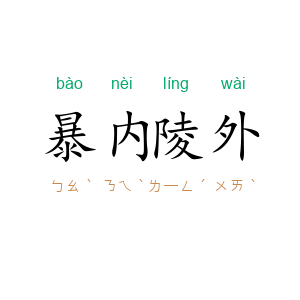 暴内陵外