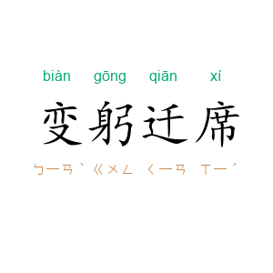 变躬迁席