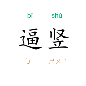 逼竖