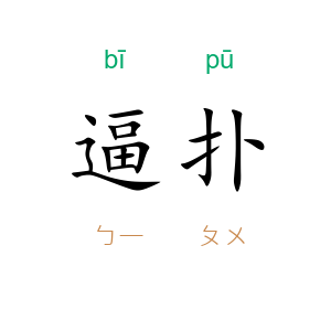 逼扑