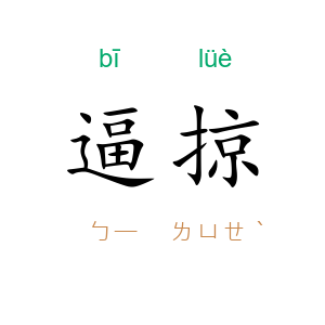 逼掠