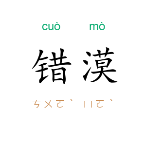 错漠