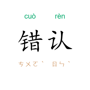 错认
