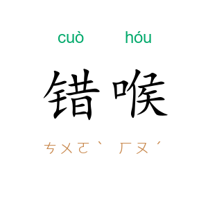 错喉