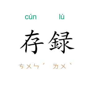 存録
