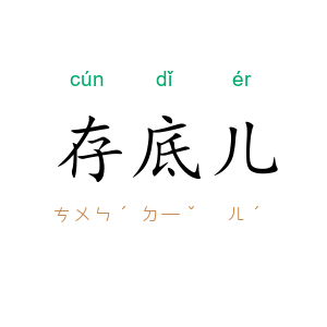 存底儿
