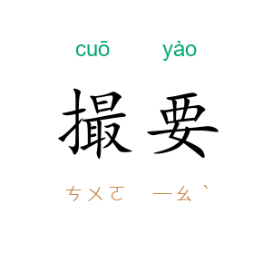 撮要