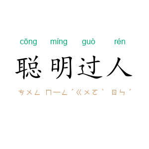 聪明过人