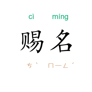 赐名
