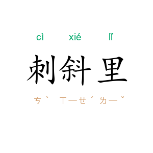 刺斜里