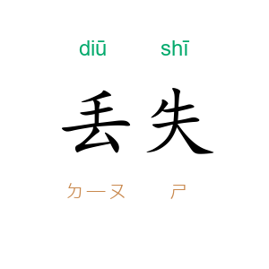 丢失