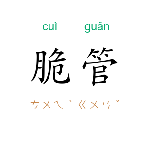 脆管