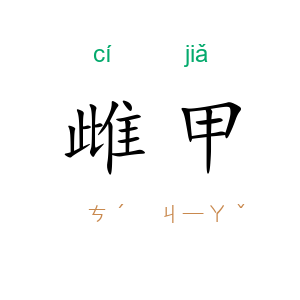 雌甲