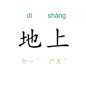 地上