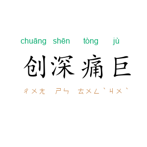 创深痛巨