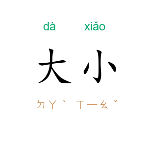 大小