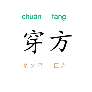 穿方