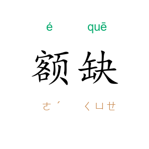 额缺