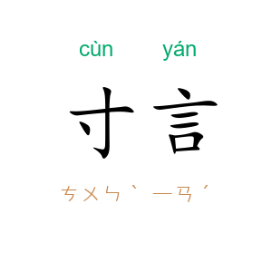 寸言
