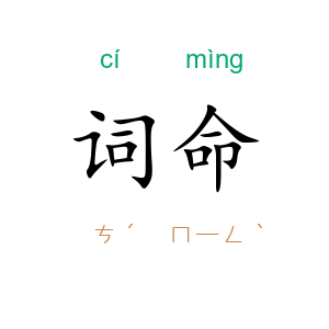 词命