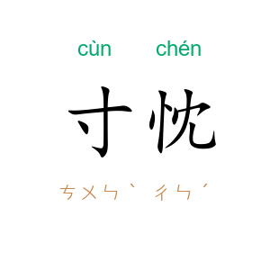 寸忱
