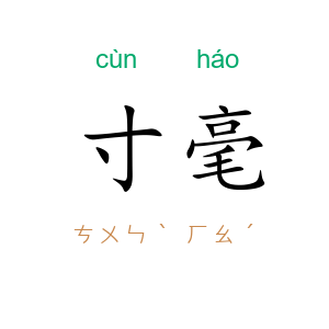 寸毫