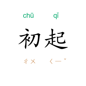初起