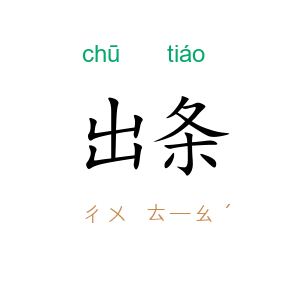 出条