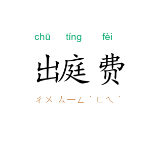 出庭费