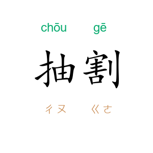 抽割