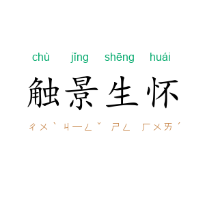 触景生怀