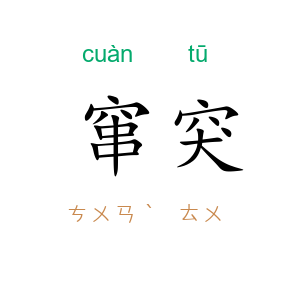 窜突