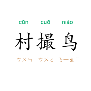 村撮鸟