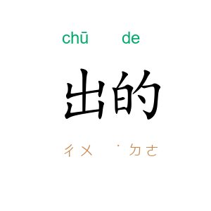 出的