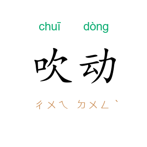 吹动