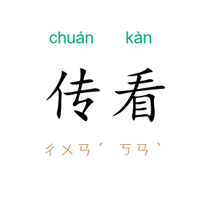 传看