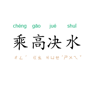 乘高决水