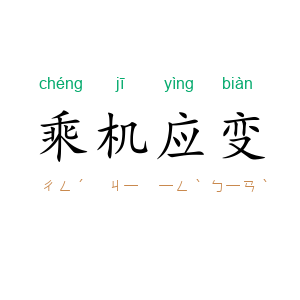 乘机应变