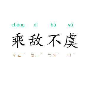 乘敌不虞